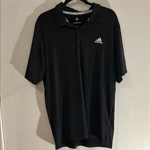 Adidas Men's Black Polo Shirt